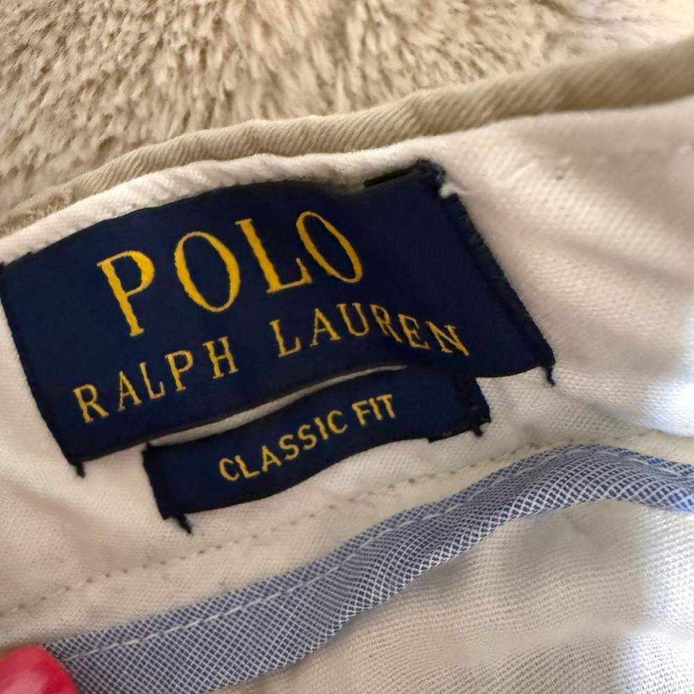 Men’s khaki classic fit polo Ralph Lauren shorts size 38 - Picture 4 of 11